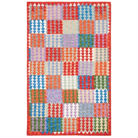 Safavieh 3 x 5 ft. Aspen Southwestern Hand Tufted Rectangle Rug, Red & Blue APN411Q-3